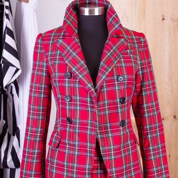 Tartan Print Blazer - Picture 6 of 6